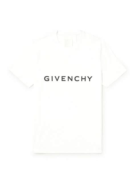 givenchy logo-print cotton-jersey t-shirt|vintage givenchy t shirt.